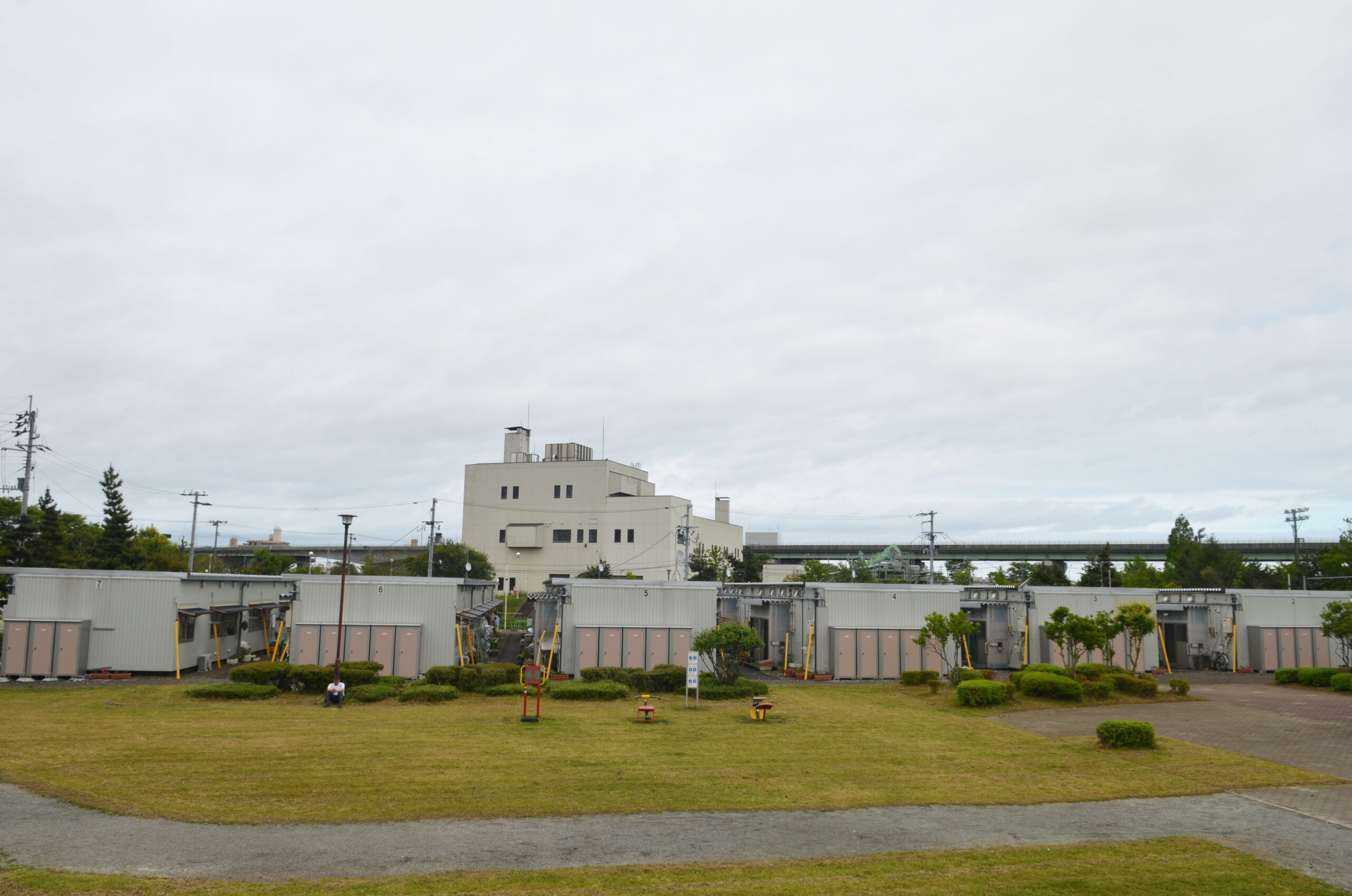 応急仮設住宅の風景（2）鶴巻一丁目東公園