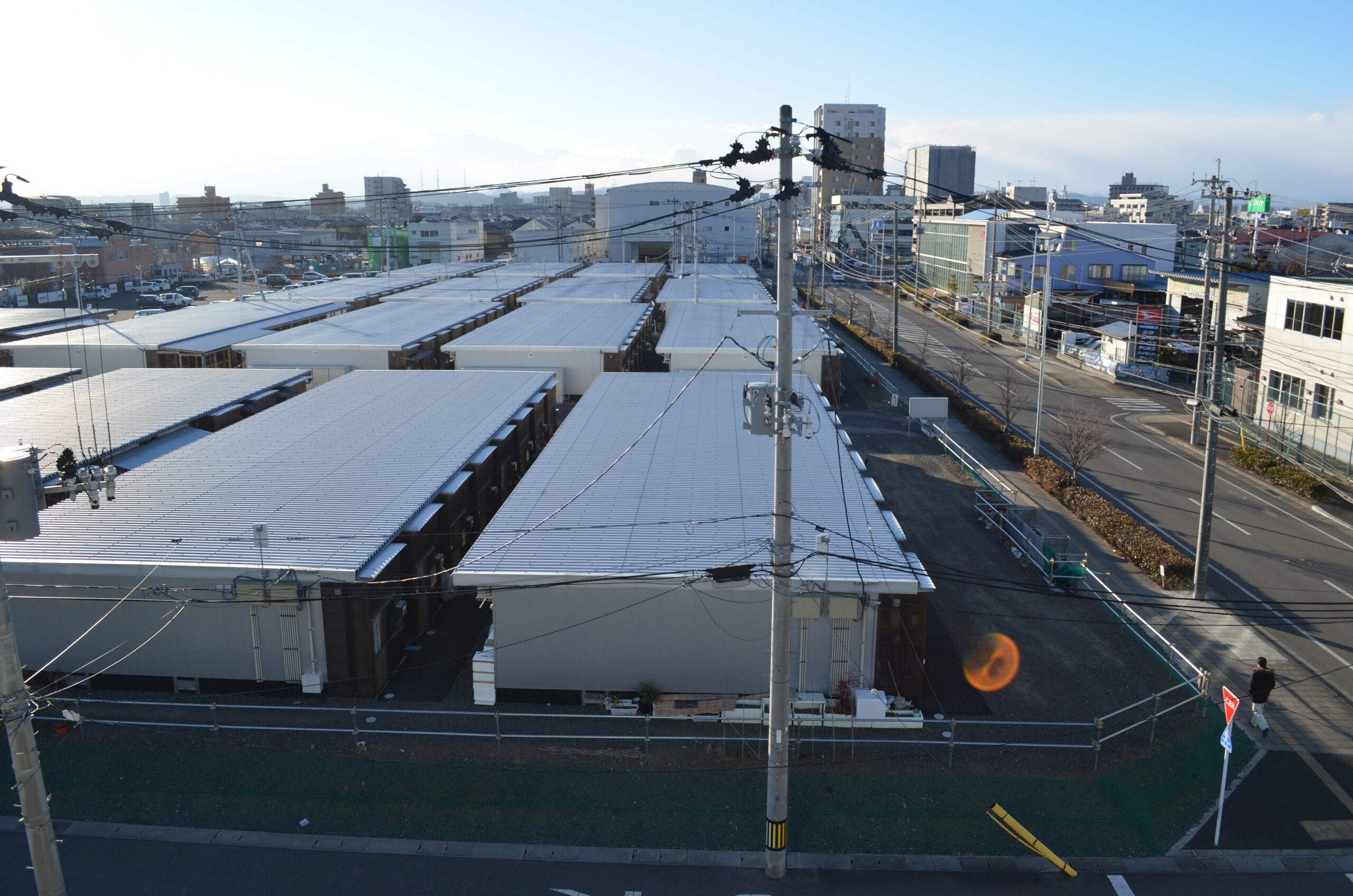 応急仮設住宅の風景（13）荒井小学校用地