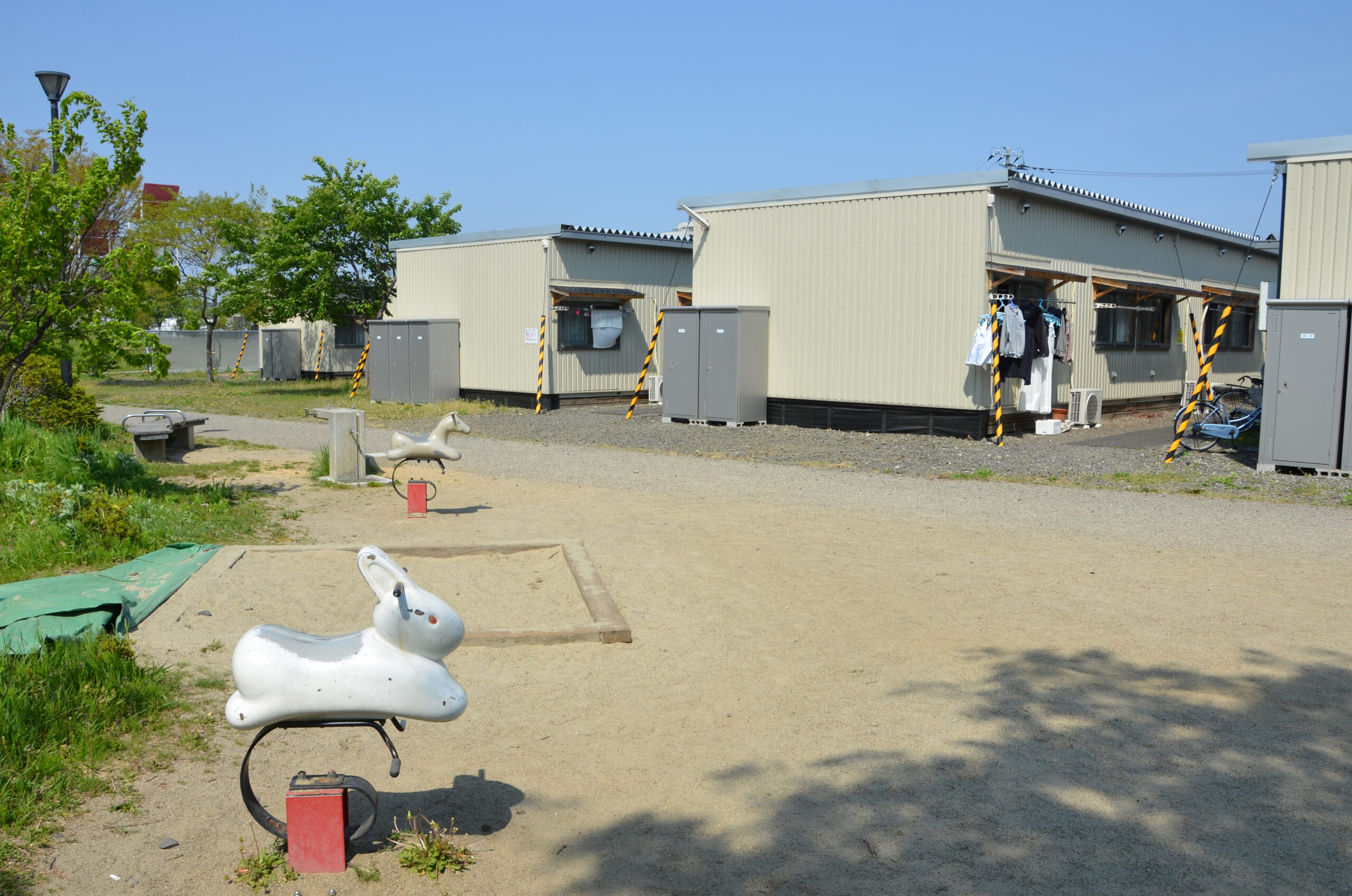 応急仮設住宅の風景（9）七郷中央公園