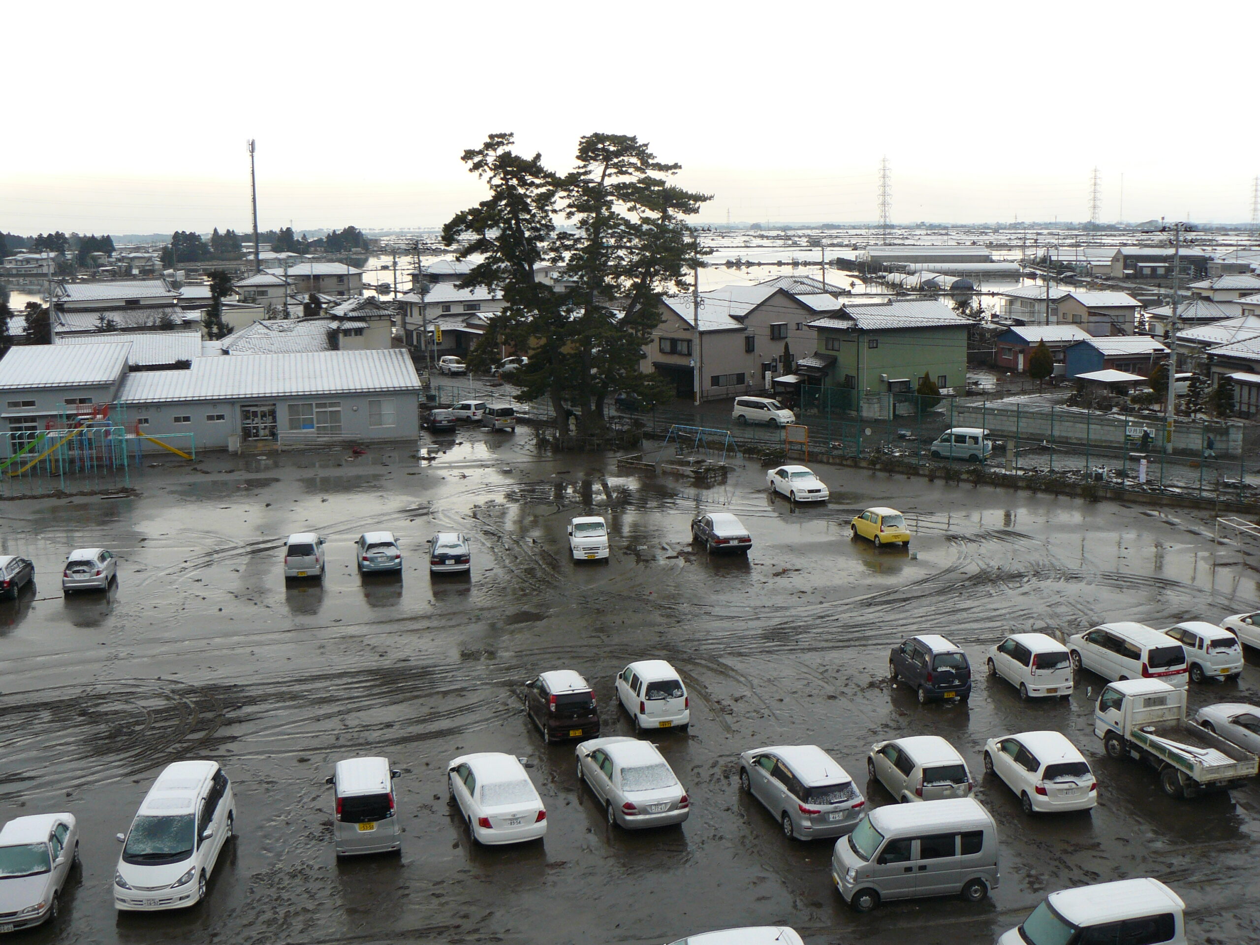 仙台市立岡田小学校 定点観測写真 しゃしんときじ 3がつ11にちをわすれないためにセンター 東日本大震災のアーカイブ